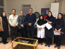 بازدید دکتر نظری و رئیس مرکز بهداشت استان مرکزی بمناسبت هفته ملی اطلاع رسانی هفته ایدز از کلینیک مثلثی ، ۱۲ آذر ماه