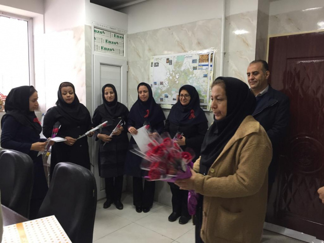بازدید دکتر نظری معاون بهداشت از مرکز DIC زنان بمناسبت هفته ملی اطلاع رسانی هفته ایدز ، ۱۲ آذر ماه