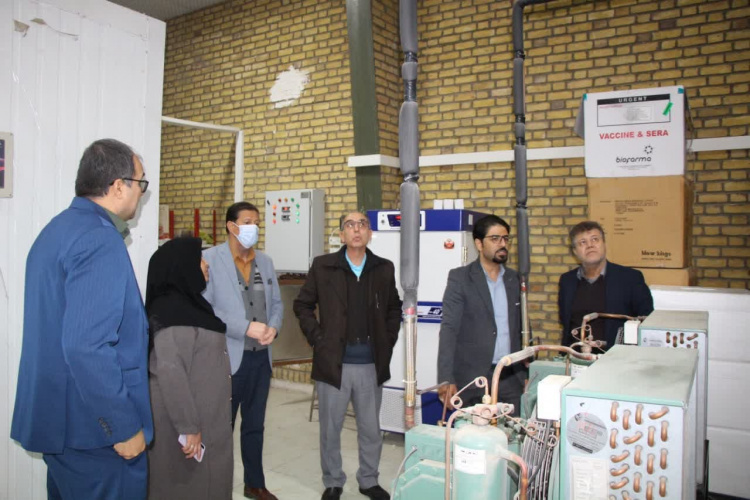 بازدید سرپرست معاونت بهداشت از مرکز زنجیره سرمای مدیریت بیماریهای واگیر