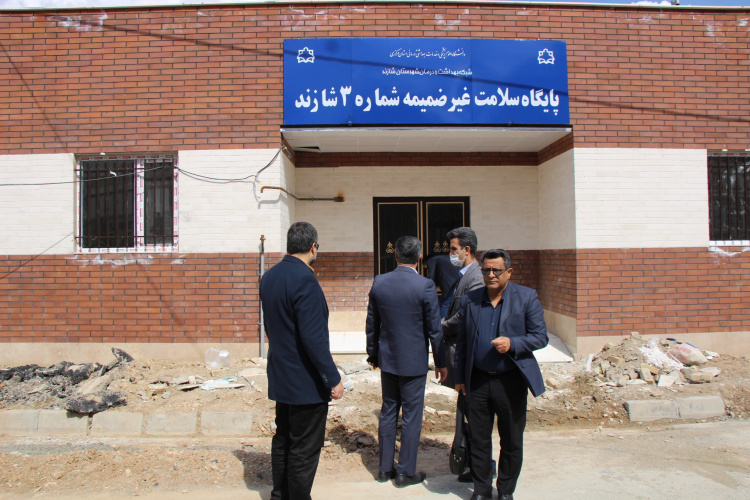 بازدید دکتر زیلابی از مرکز آماده بهره بردای پایگاه سلامت عباس آباد شازند